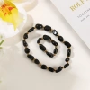Yunyi Shijia Natural Crystal Elastic Bracelet Ring Set, available in multiple colors, new crystal bracelet jewelry bracelet Application Scenario